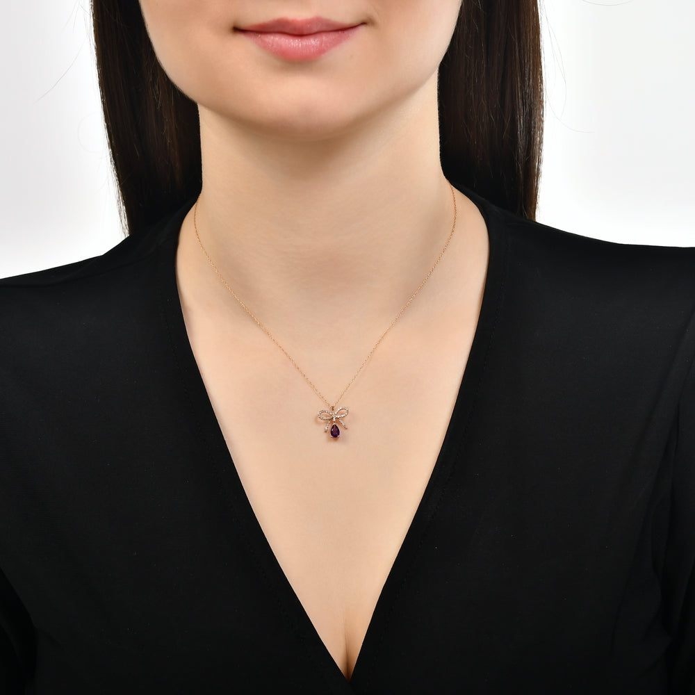 0.43 ct. Amethyst Halskette