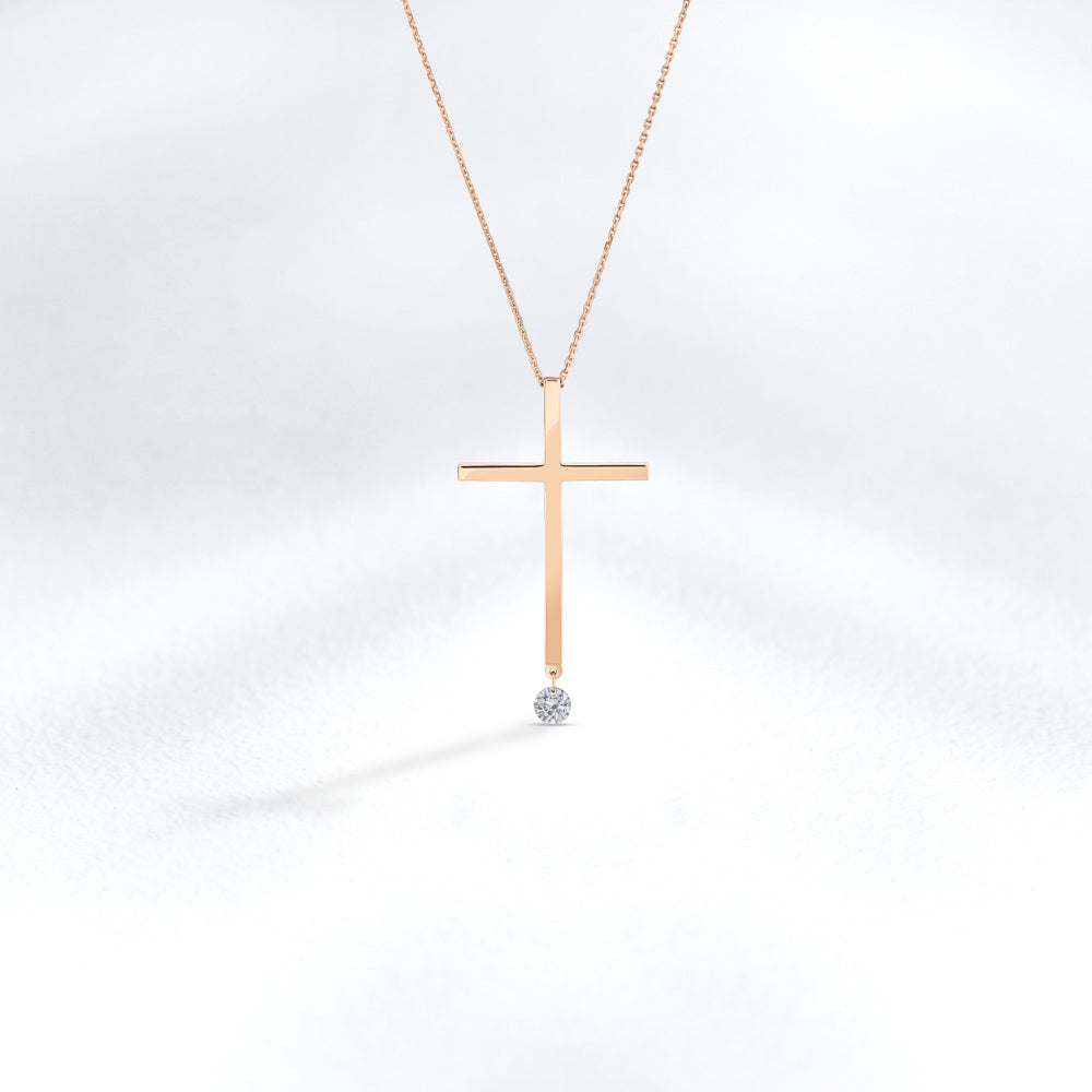 0.12 ct. Cross Pendant