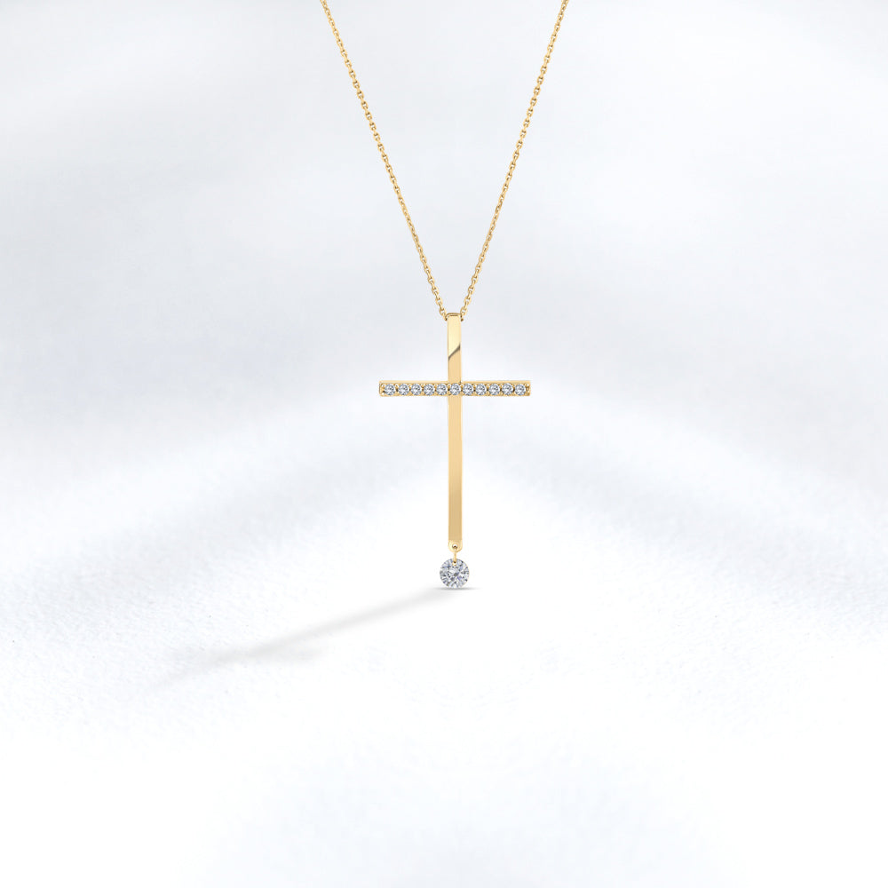 0.18 ct. Cross Pendant