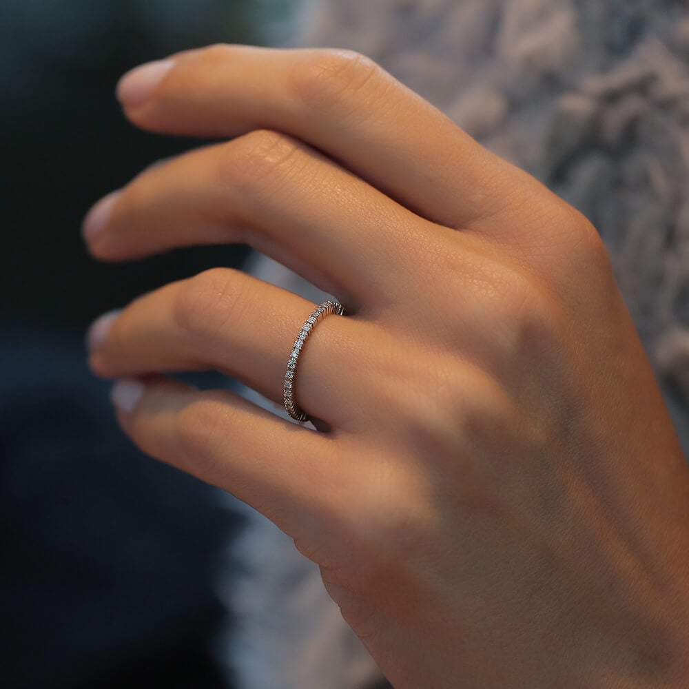 0.30 ct. Memoire Diamantring