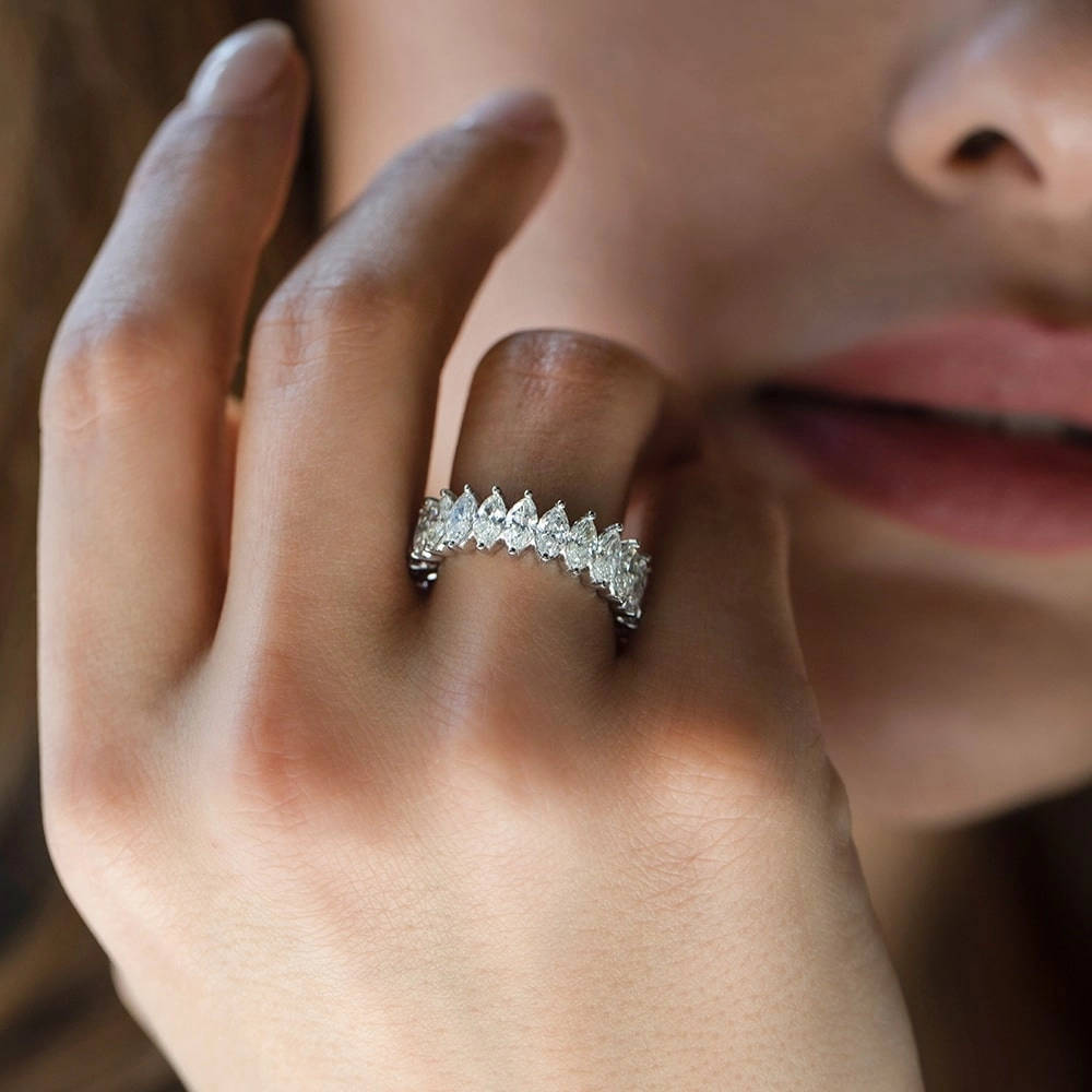 4.20 ct. Memoire Diamantring