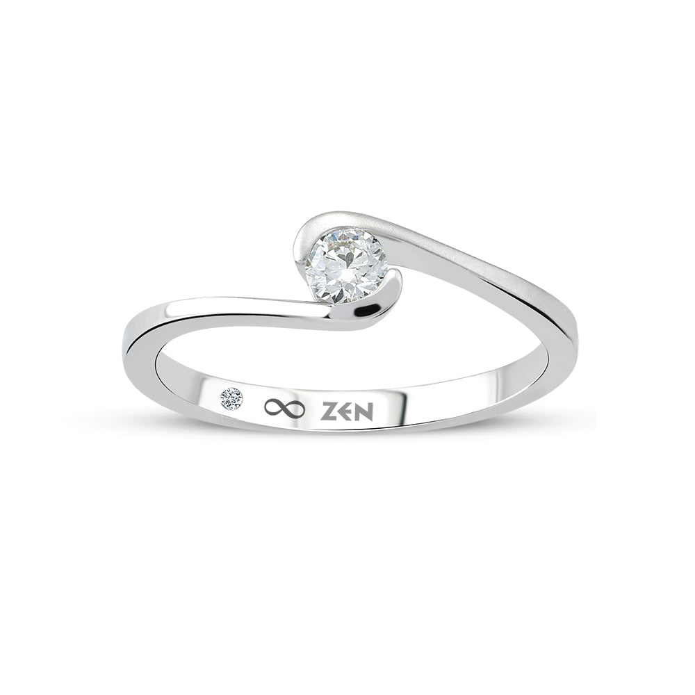 0.16 ct. Solitär Diamant Verlobungsring