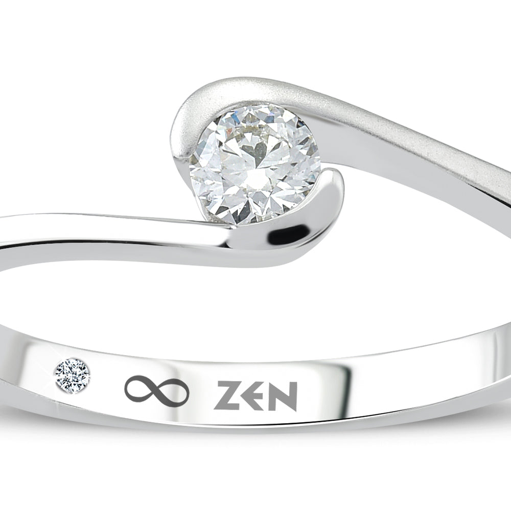 0.16 ct. Solitär Diamant Verlobungsring