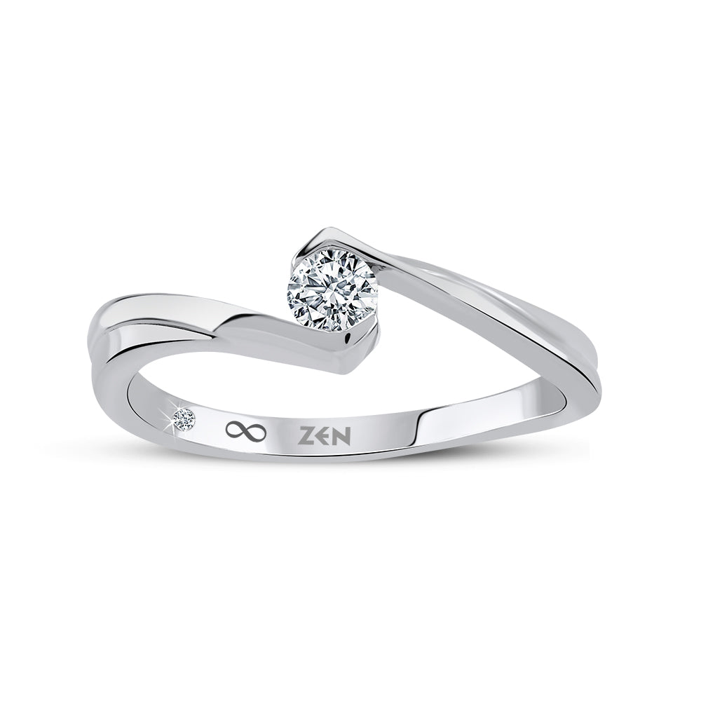0.14 ct. Solitär Diamant Verlobungsring