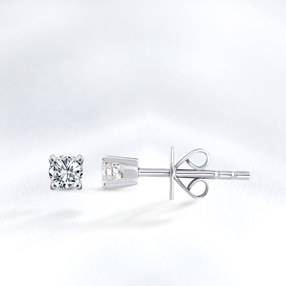 0.30 ct. Solitär Diamant Ohrstecker