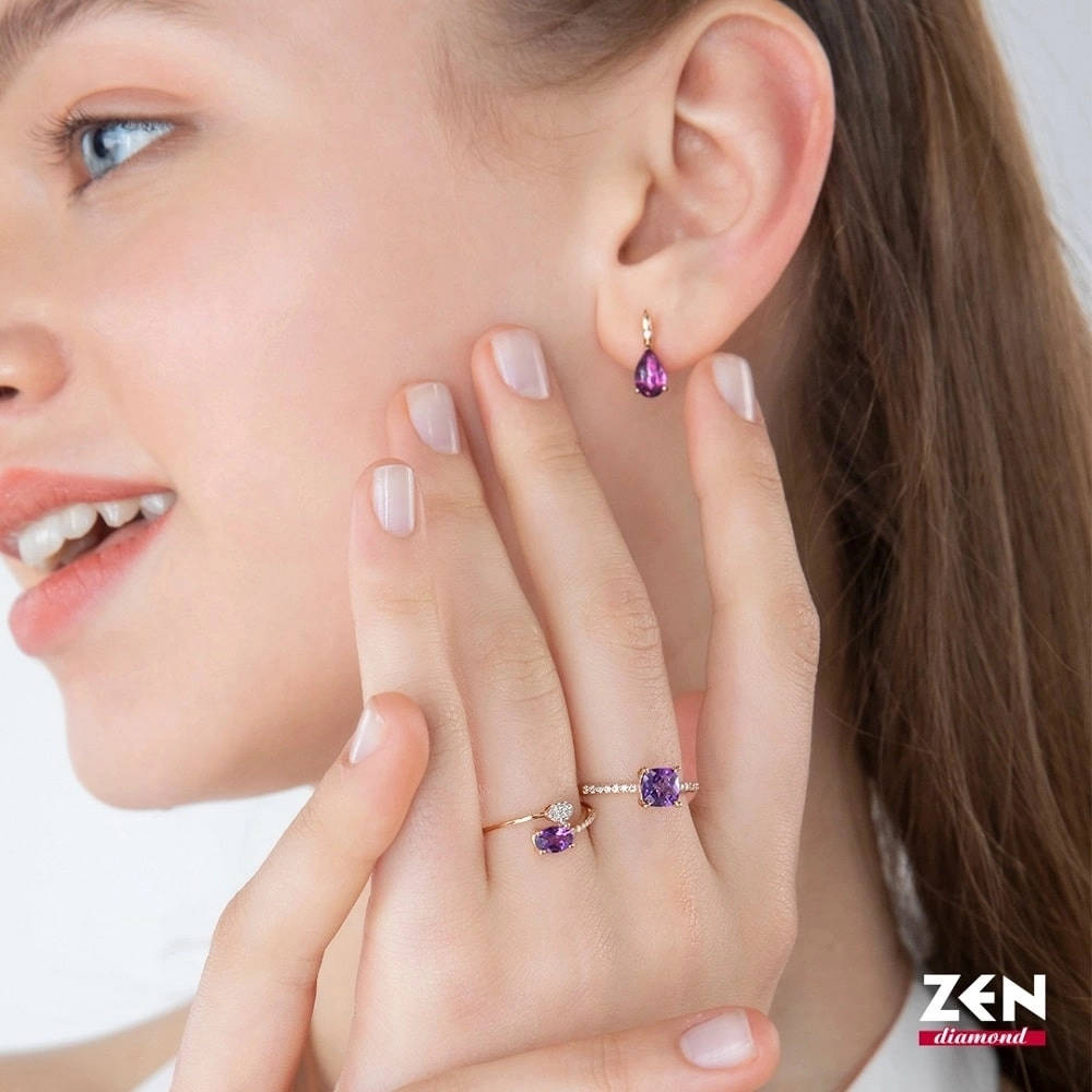 0.45 ct. Amethyst Ring
