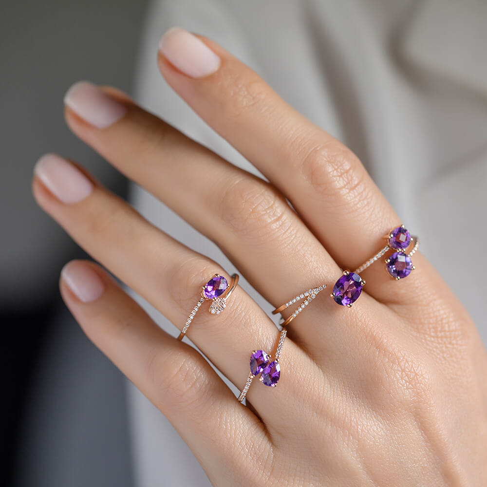 1.07 ct. Amethyst Ring