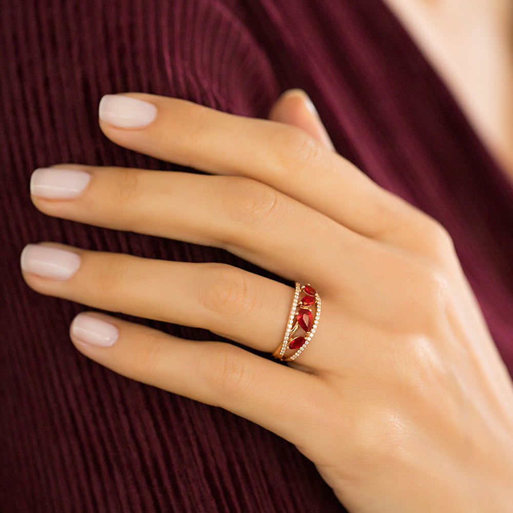 0.95 ct. Rubin Ring