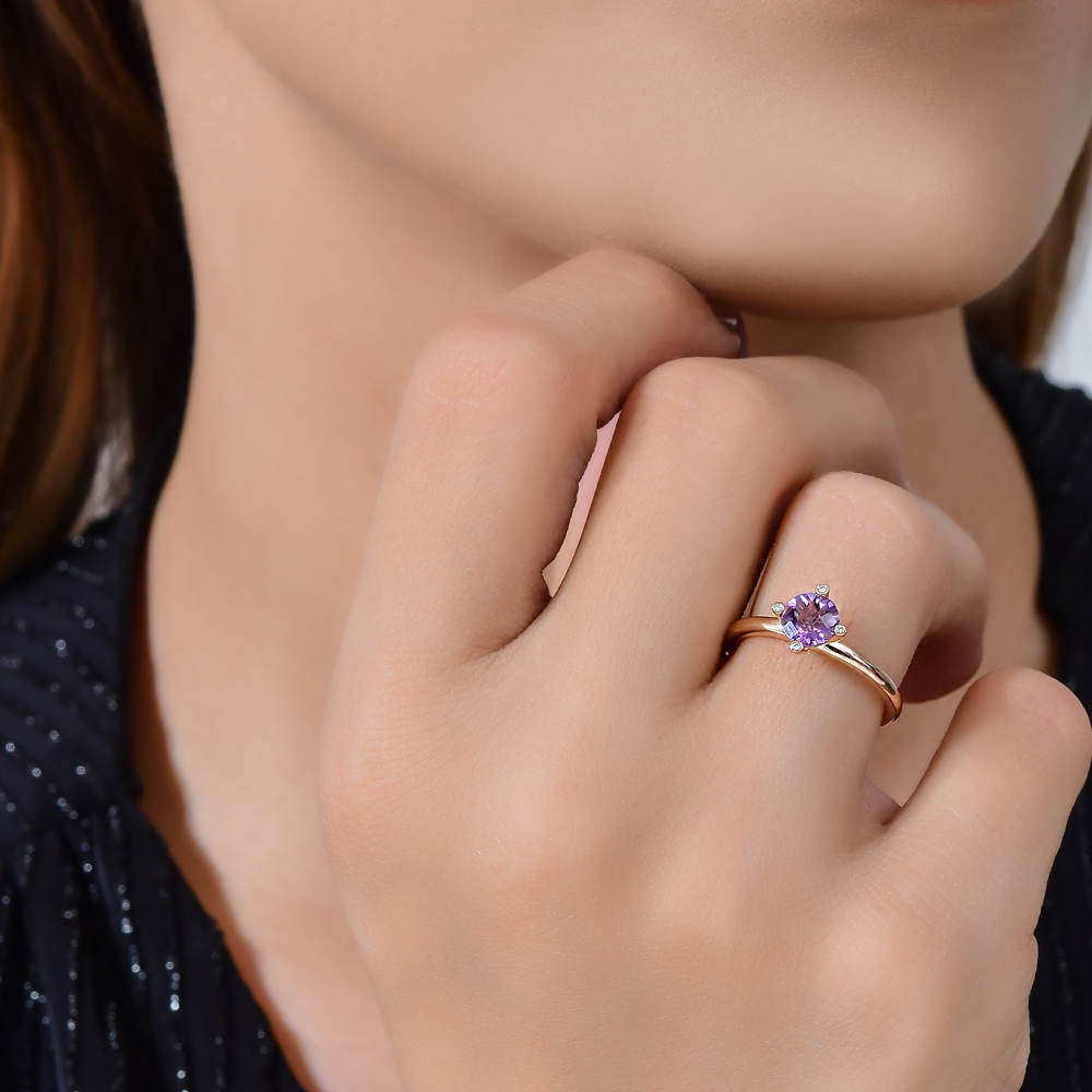 0.75 ct. Amethyst Ring