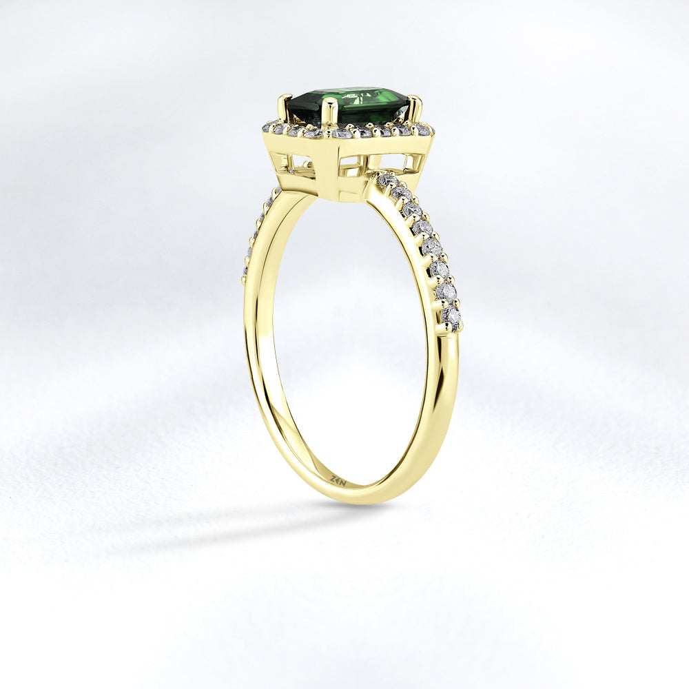1.23 ct. Smaragd Ring