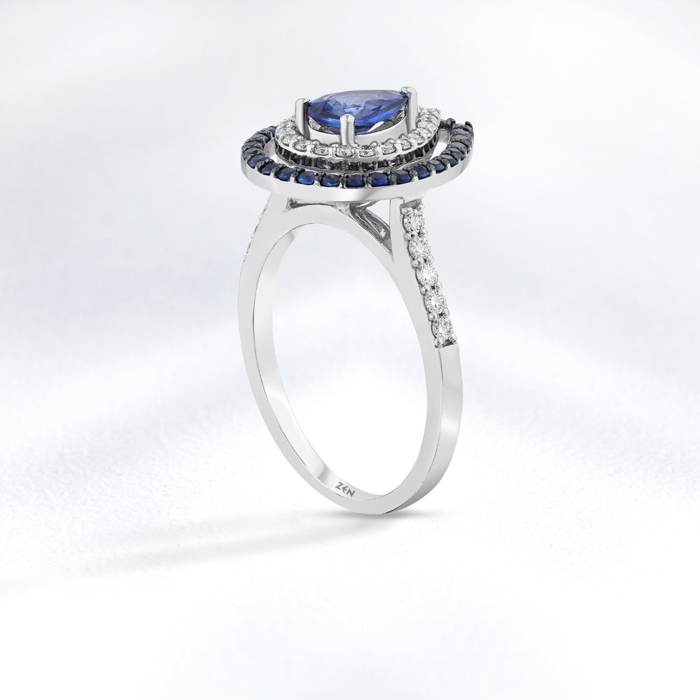 1.23 ct. Saphir Ring