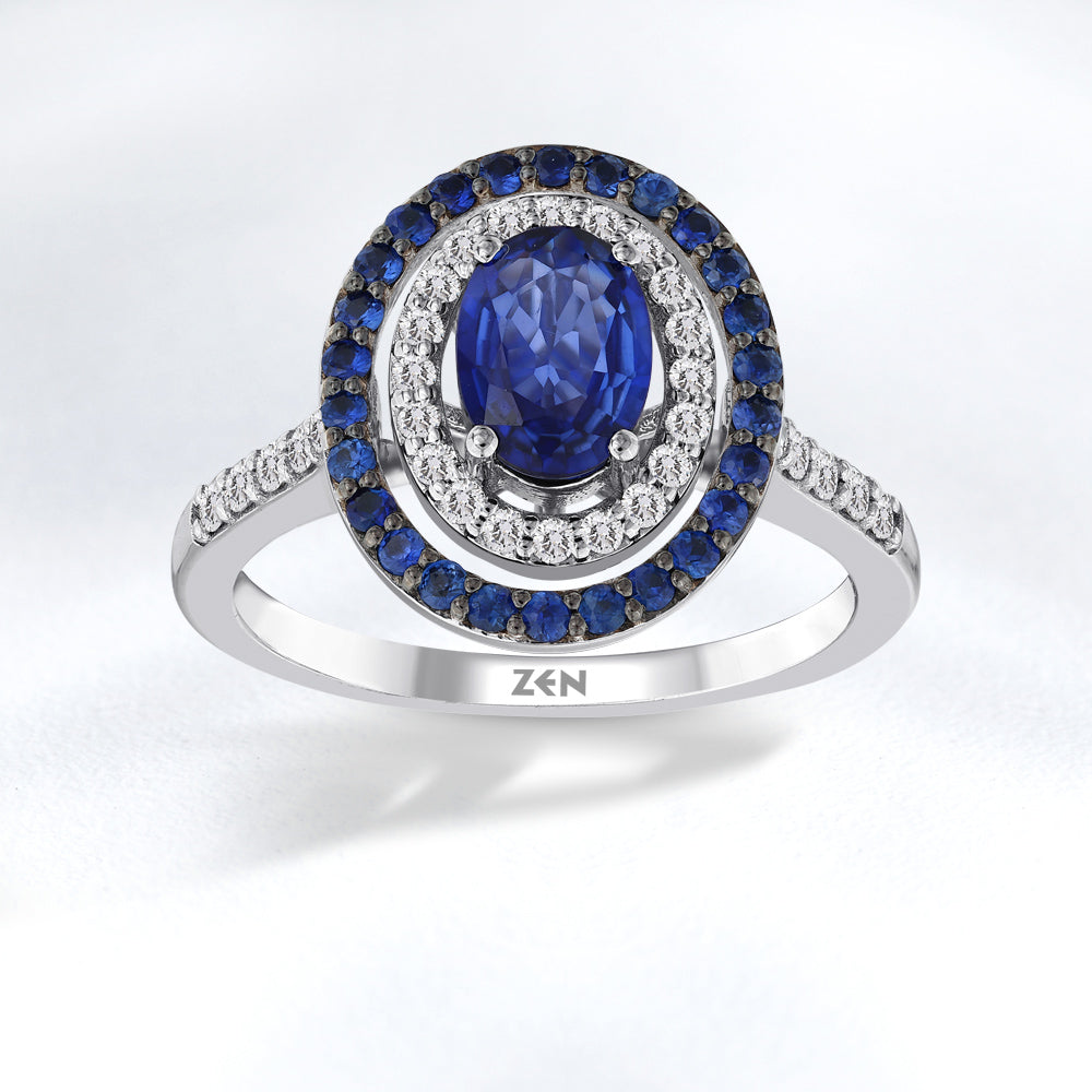 1.32 ct. Saphir Ring
