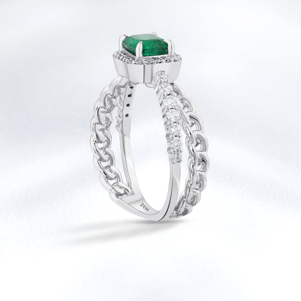 1.19 ct. Smaragd Ring