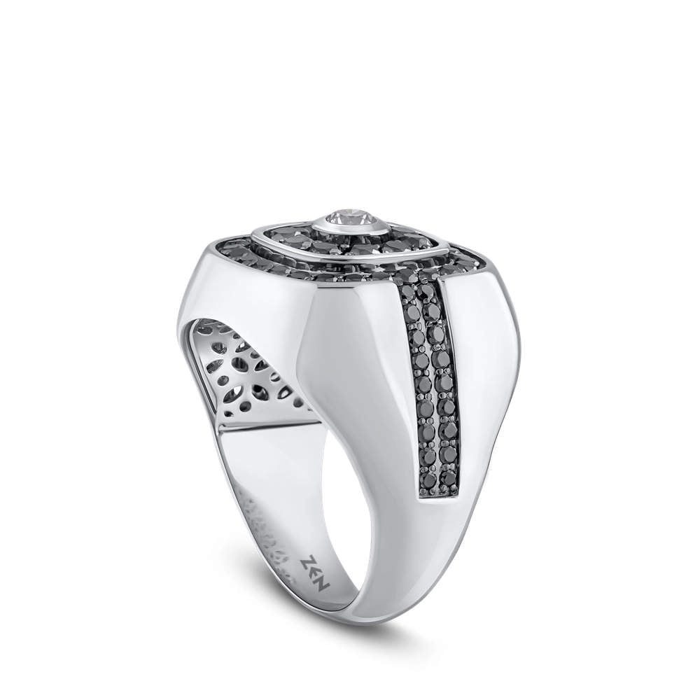 1.75 ct. Men Silver Ring