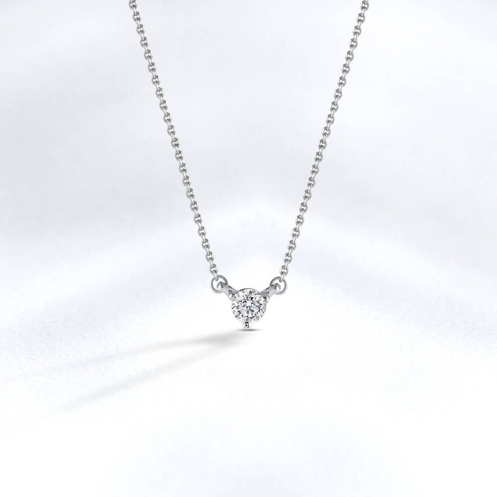 0.09 ct. Solitär Diamant Halskette