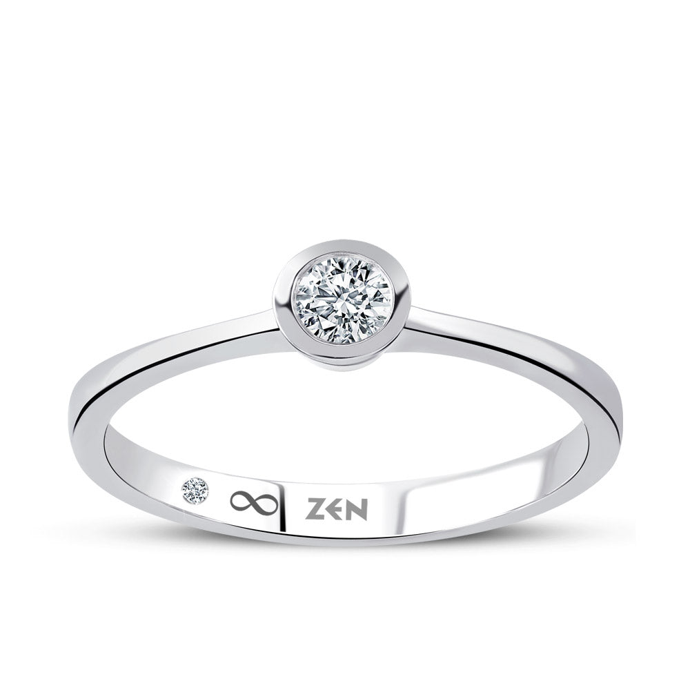 0.11 ct. Solitär Diamant Verlobungsring