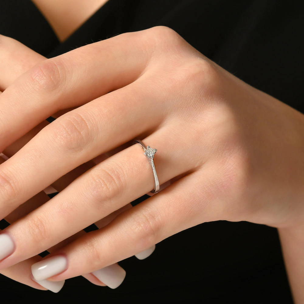 0.11 ct. Solitär Diamant Verlobungsring