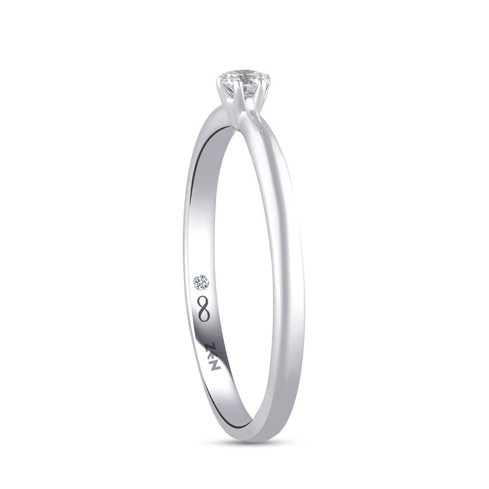 0.11 ct. Solitär Diamant Verlobungsring