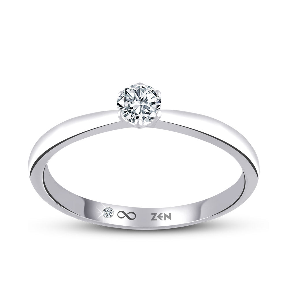 0.21 ct. Solitär Diamant Verlobungsring