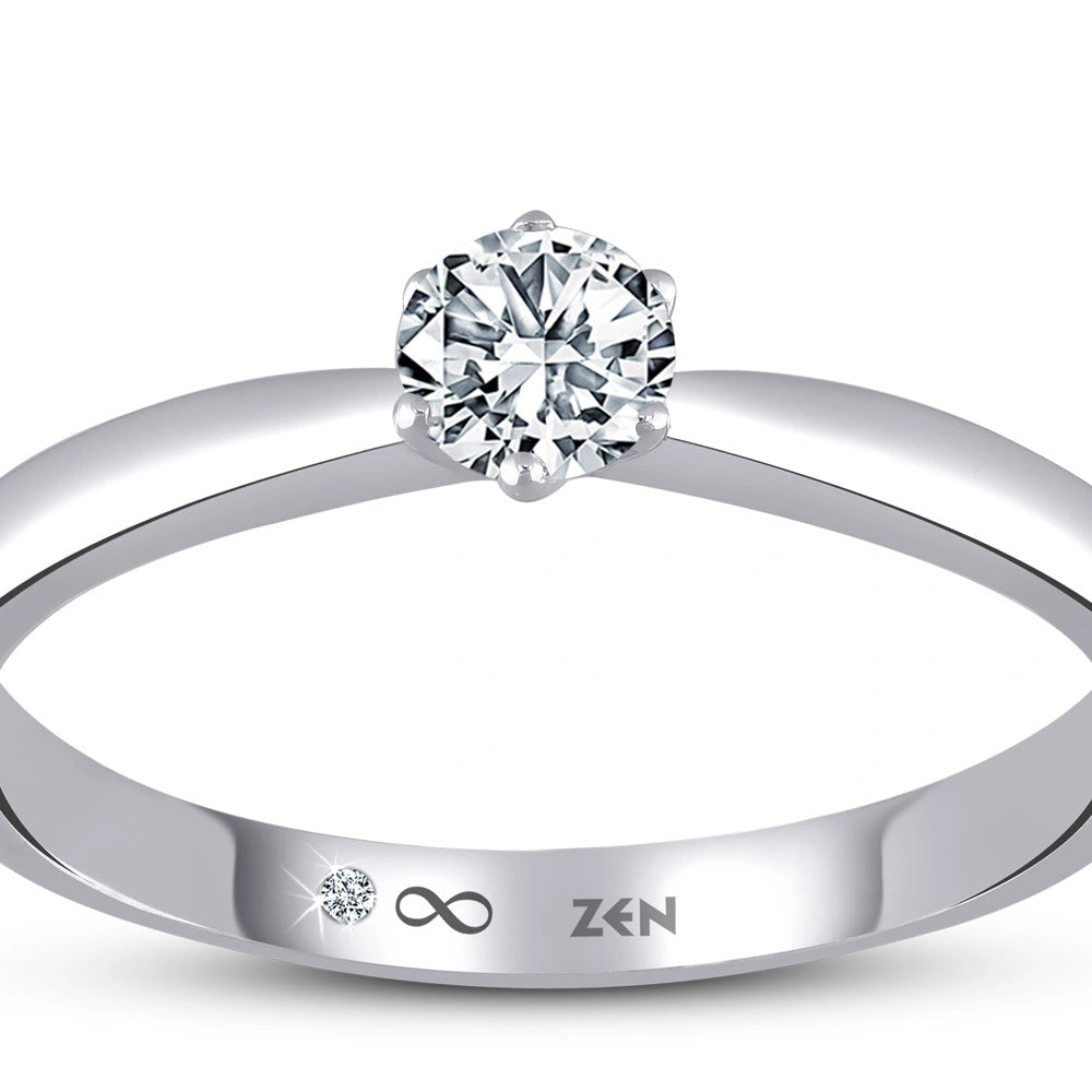 0.31 ct. Solitär Diamant Verlobungsring
