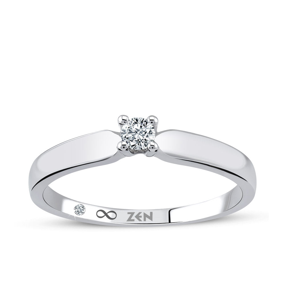0.11 ct. Solitär Diamant Verlobungsring