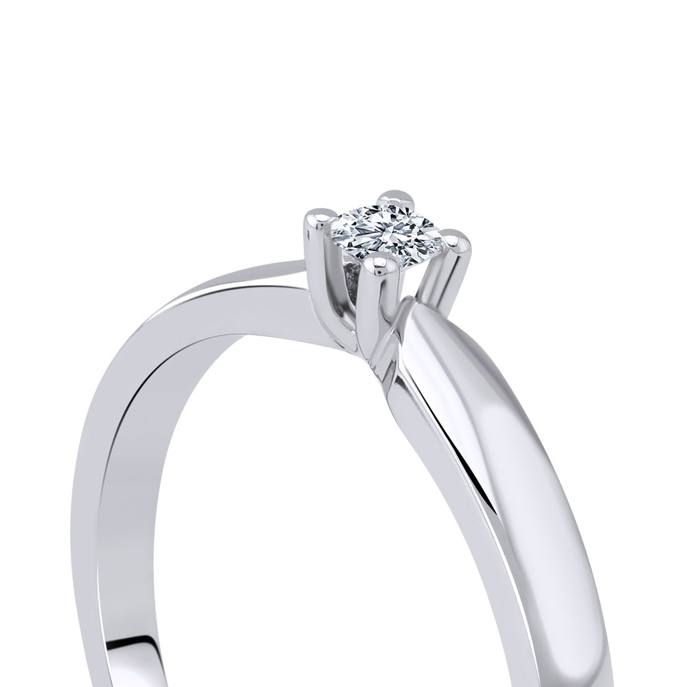 0.11 ct. Solitär Diamant Verlobungsring