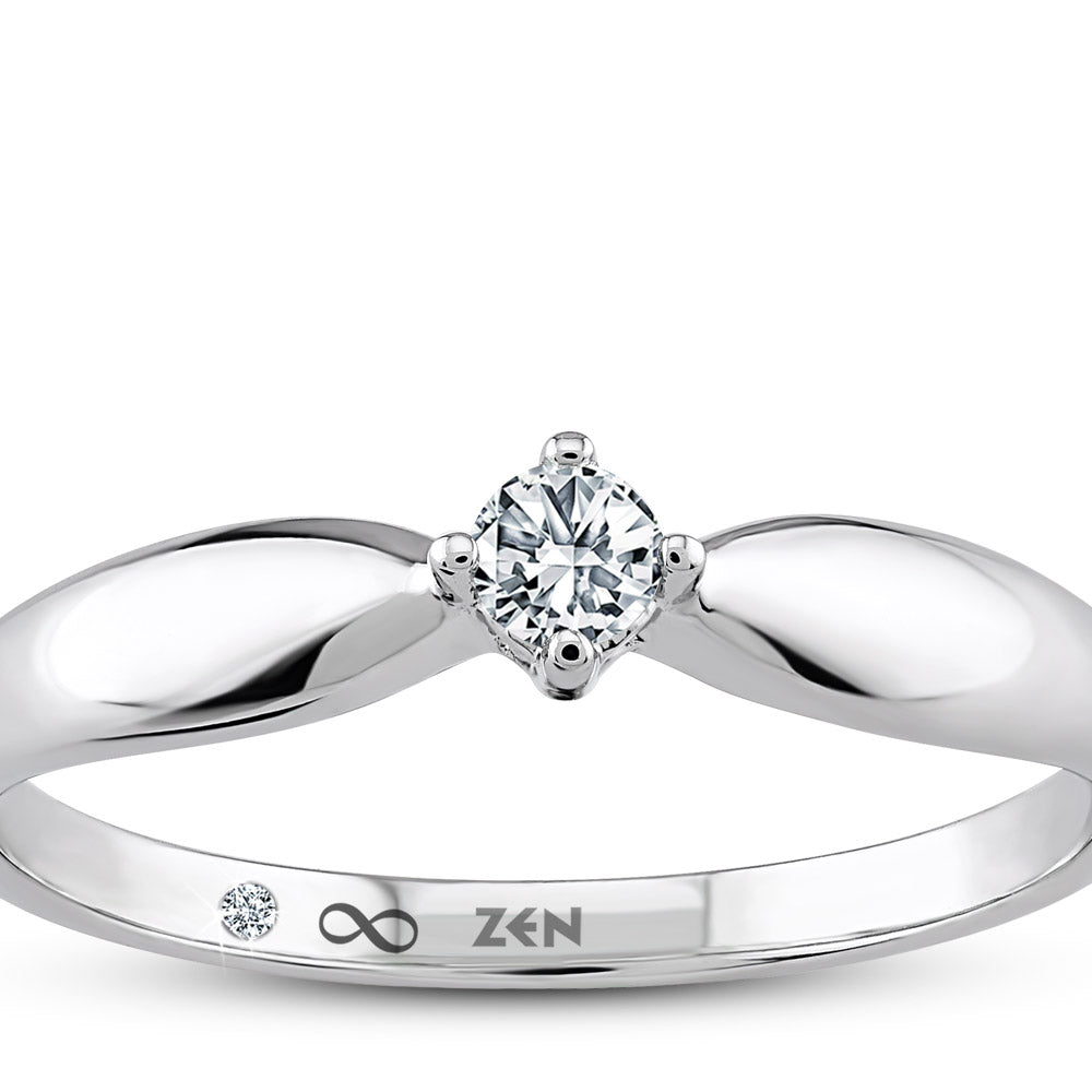 0.20 ct. Solitär Diamant Verlobungsring