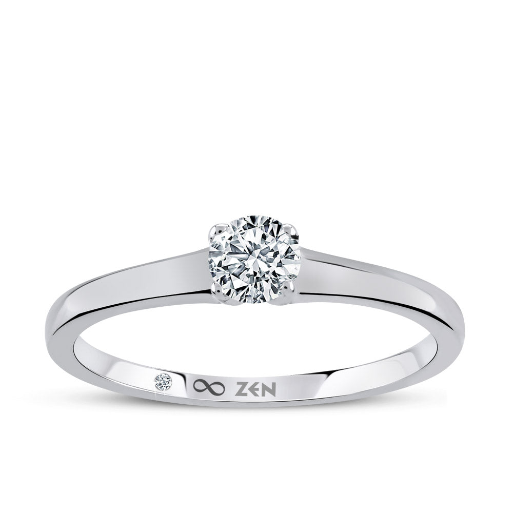 0.11 ct. Solitär Diamant Verlobungsring
