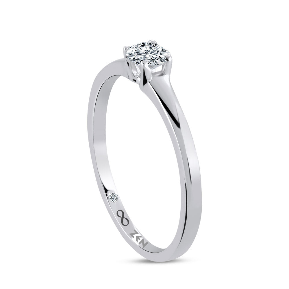 0.11 ct. Solitär Diamant Verlobungsring