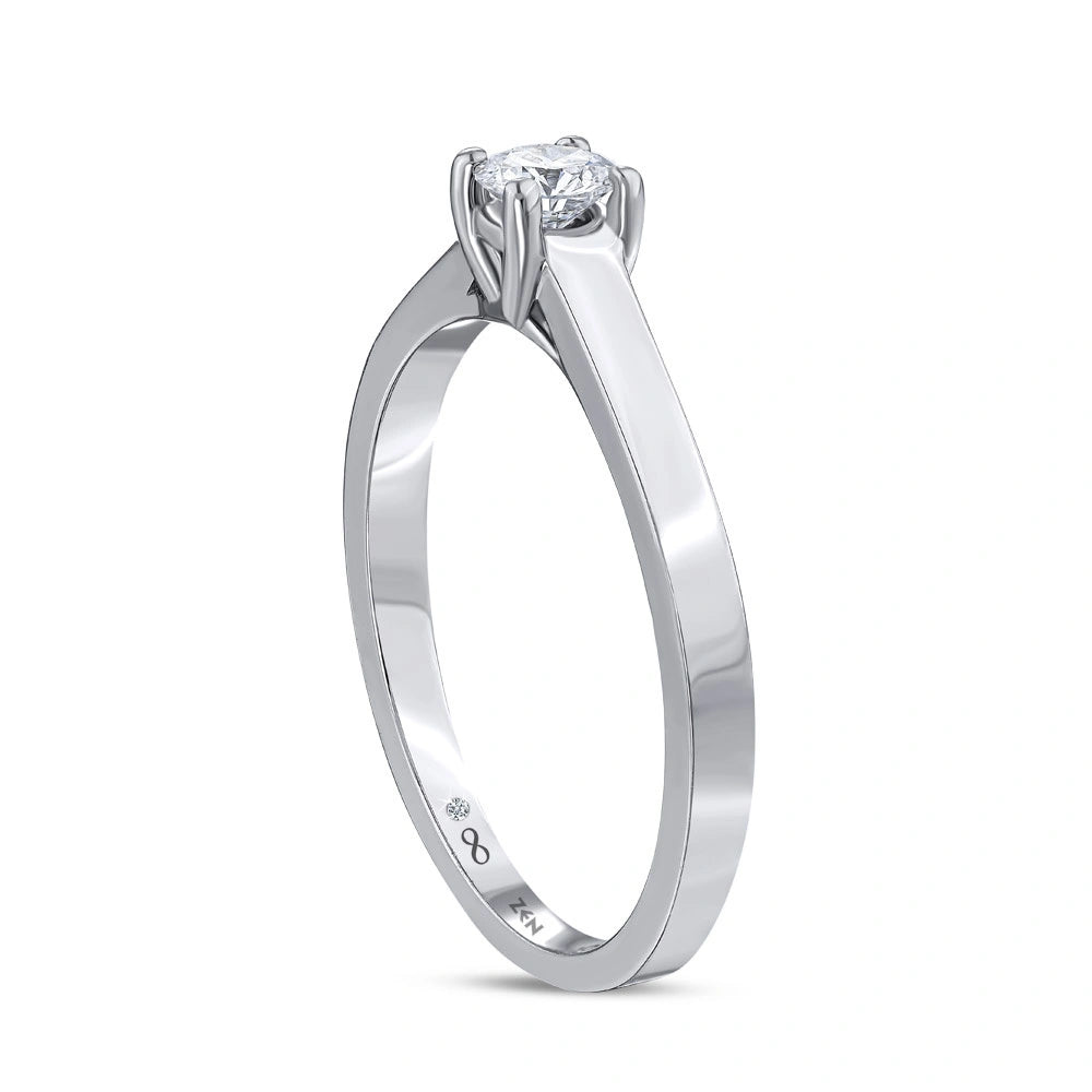 0.22 ct. Solitär Diamant Verlobungsring