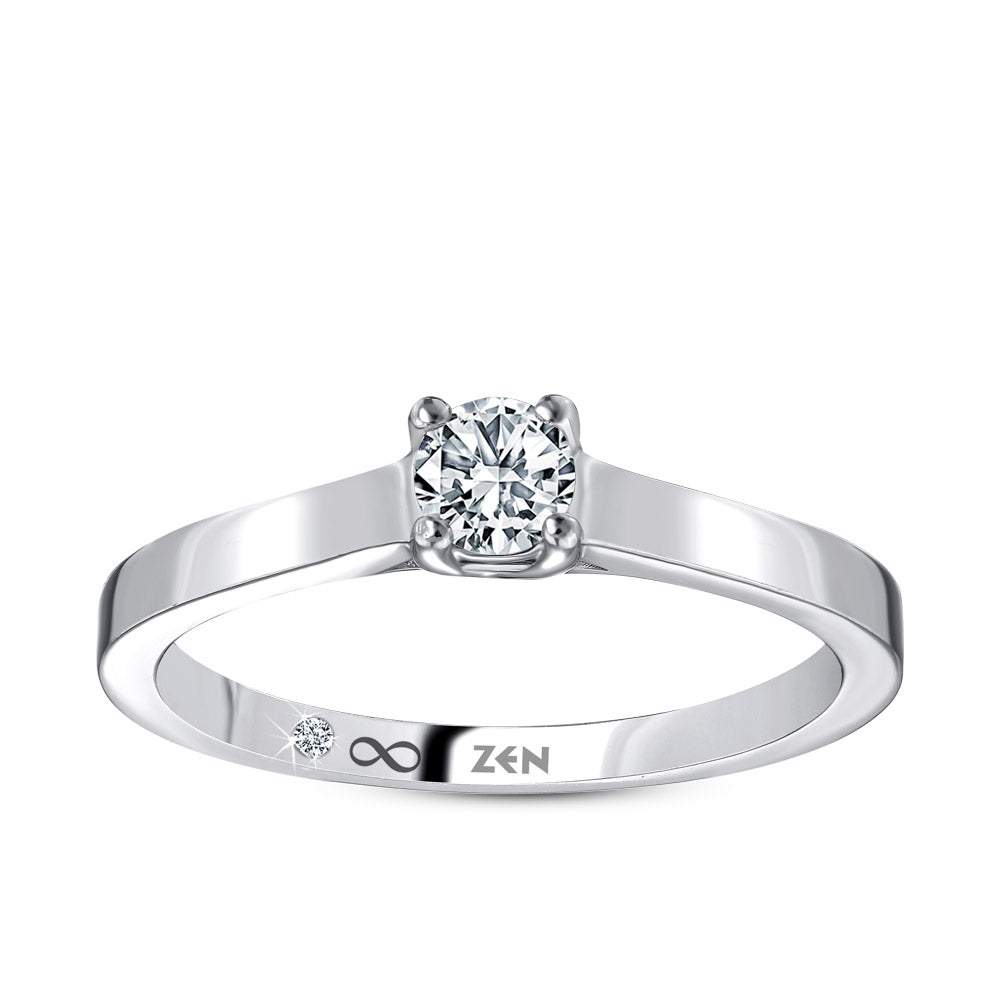 0.22 ct. Solitär Diamant Verlobungsring