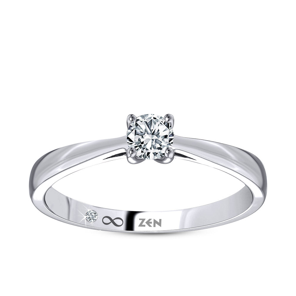 0.20 ct. Solitär Diamant Verlobungsring
