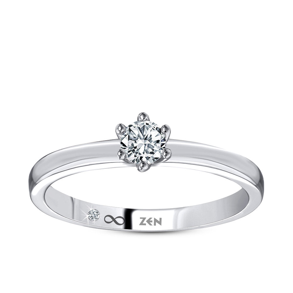 0.51 ct. Solitär Diamant Verlobungsring