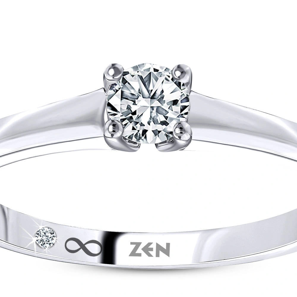 0.41 ct. Solitär Diamant Verlobungsring