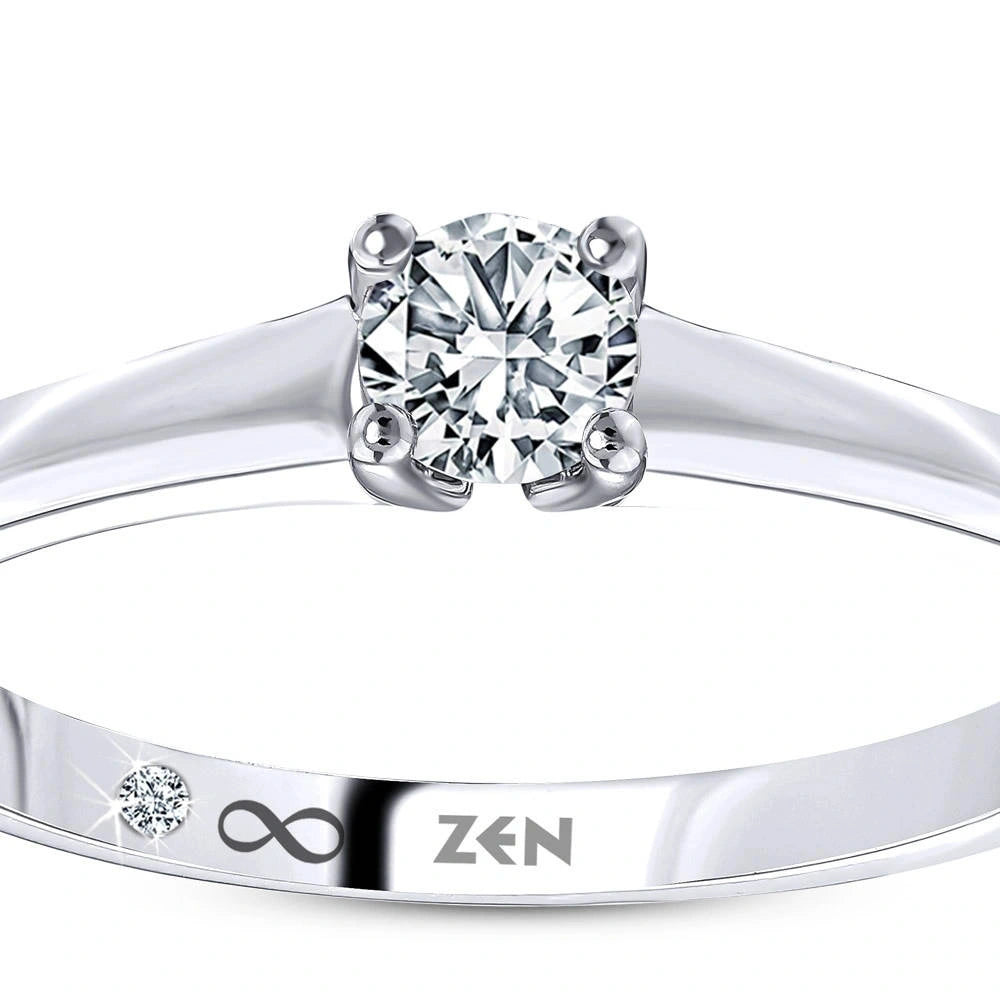 0.31 ct. Solitär Diamant Verlobungsring
