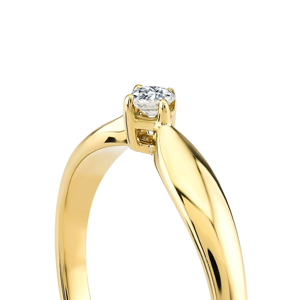 0.09 ct. Solitär Diamant Verlobungsring