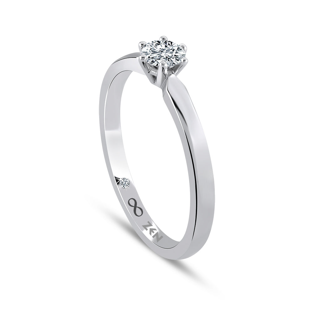 0.24 ct. Solitaire Diamond Engagement Ring
