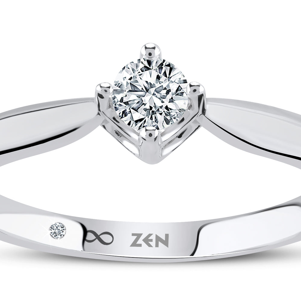 0.15 ct. Solitär Diamant Verlobungsring