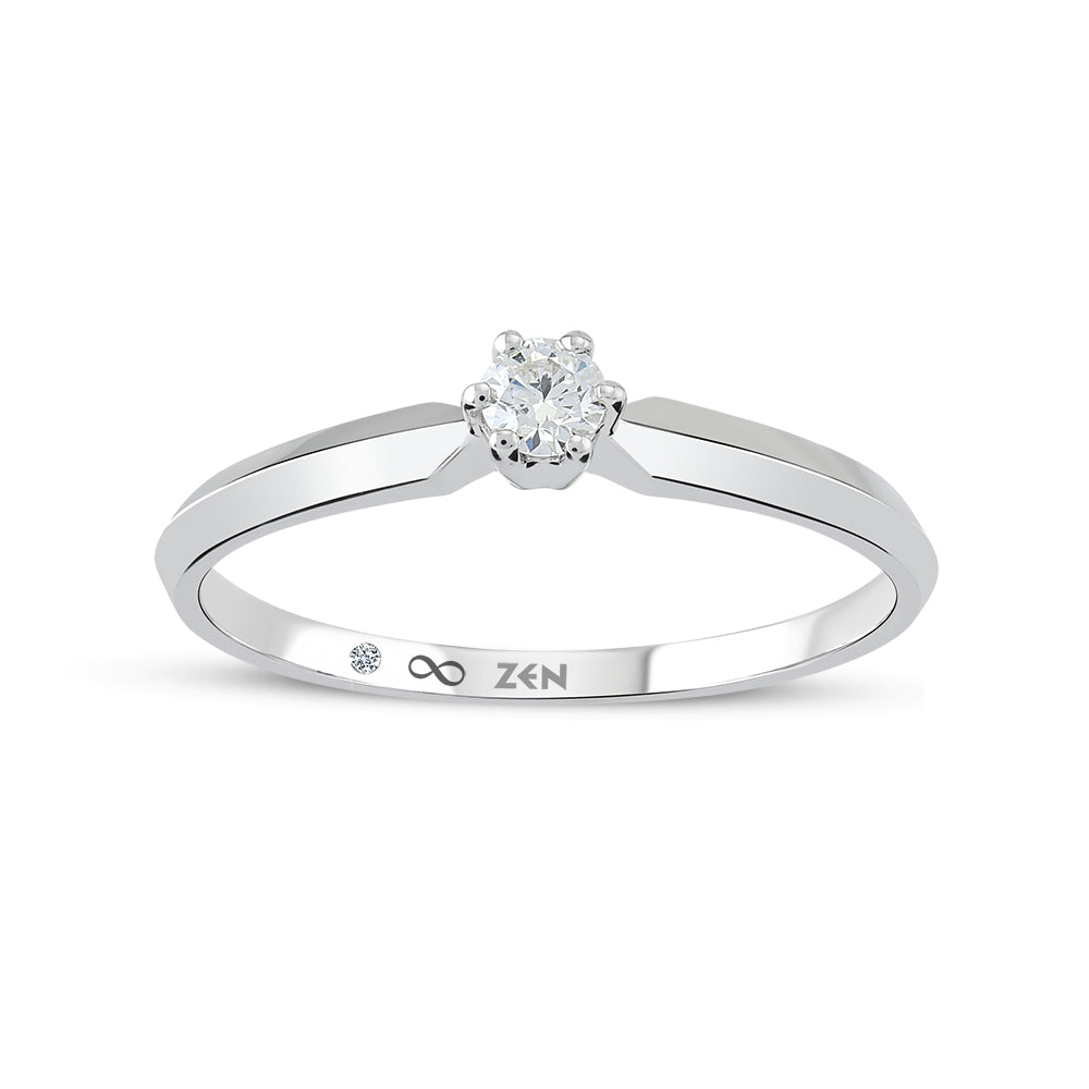 0.11 ct. Solitär Diamant Verlobungsring