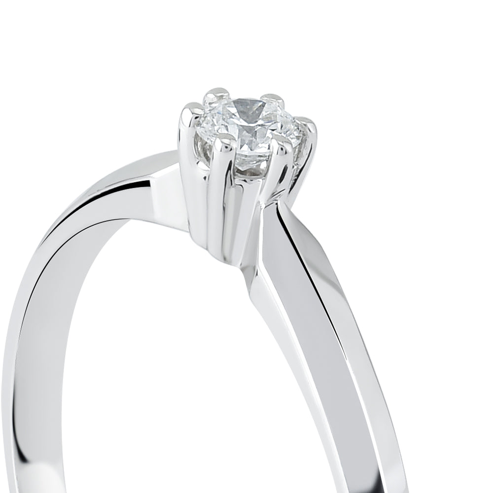 0.11 ct. Solitär Diamant Verlobungsring