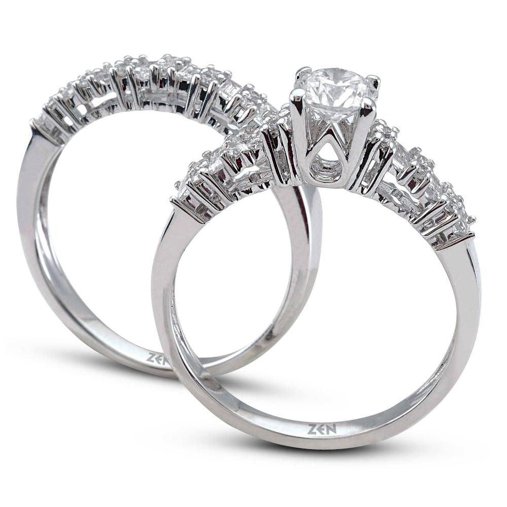 1.10 ct. Twins Diamant Verlobungsring