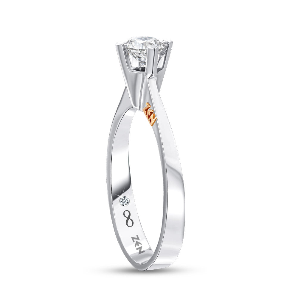 0.41 ct. Solitär Diamant Verlobungsring