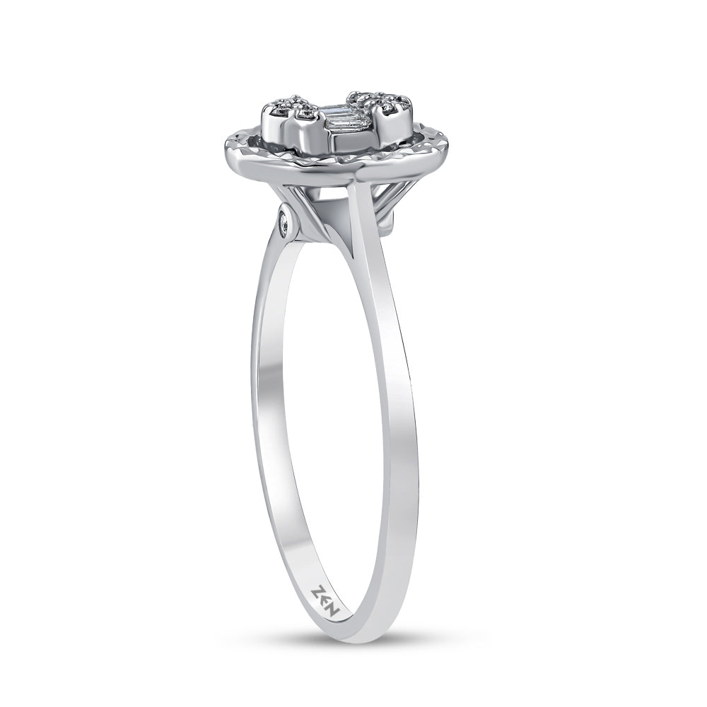 0.10 ct. Brillant Diamantring