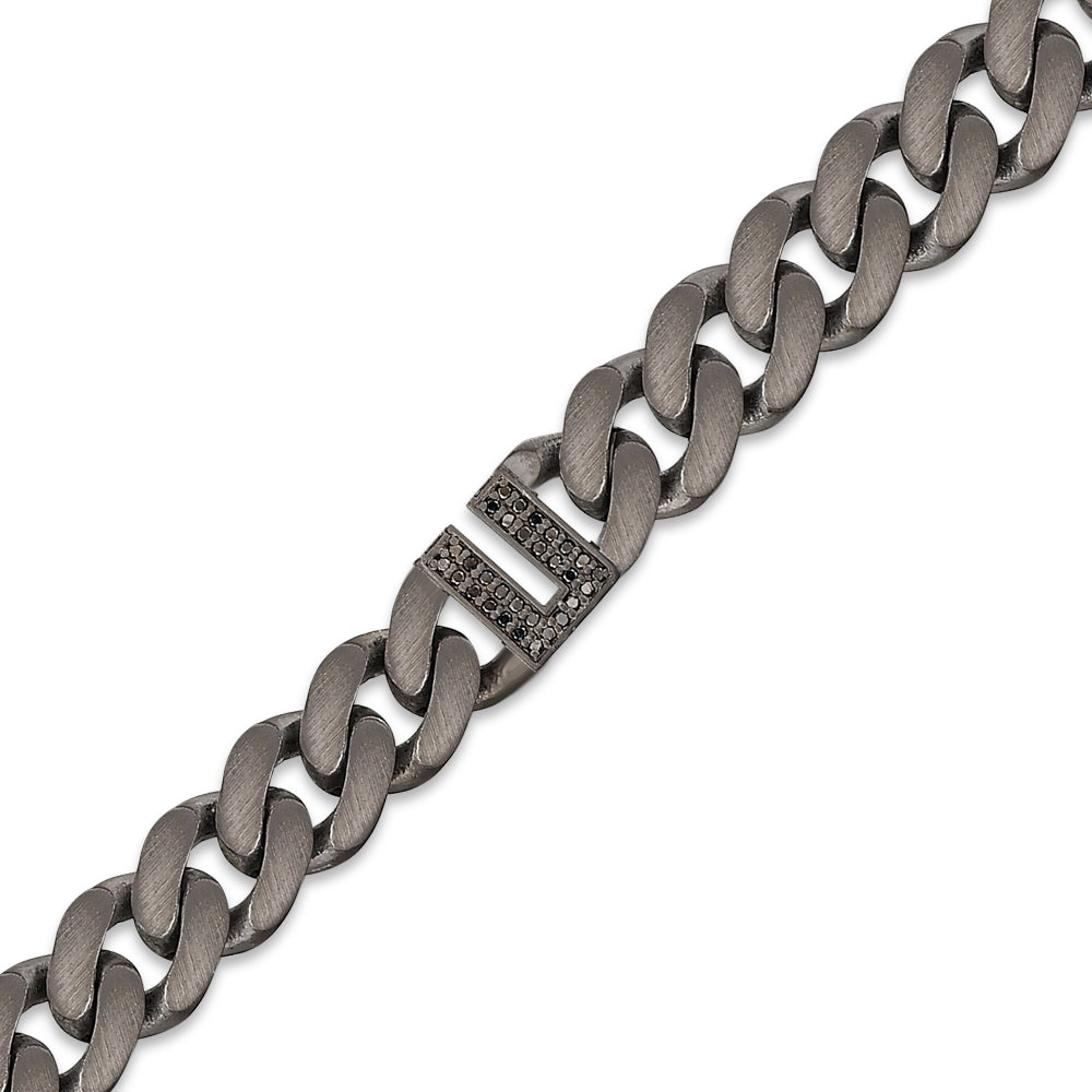 0.15 ct. Schwarz Diamantarmband