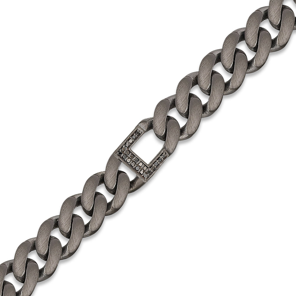0.11 ct. Schwarz Diamantarmband