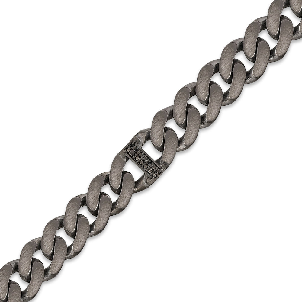 0.07 ct. Schwarz Diamantarmband