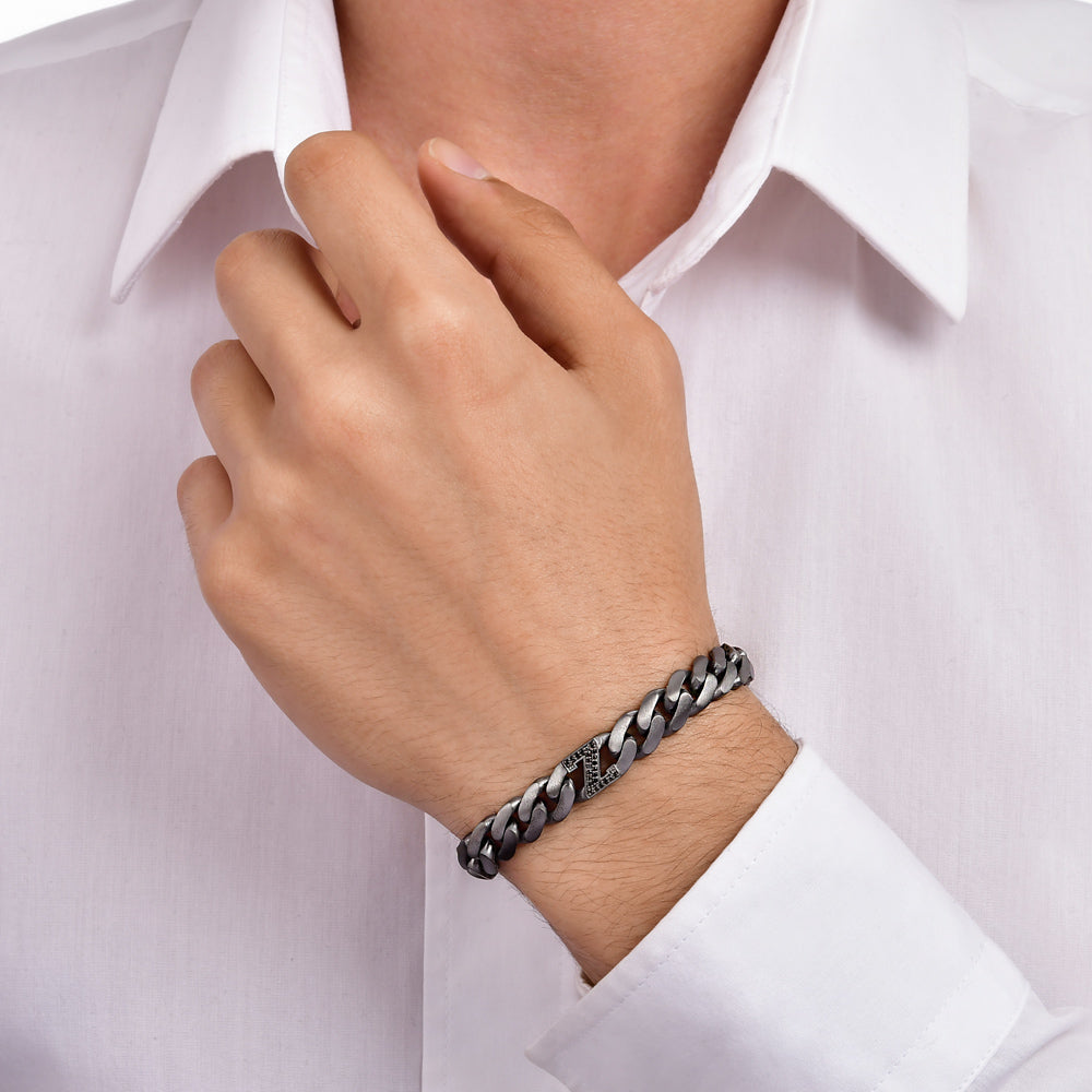0.12 ct. Schwarz Diamantarmband
