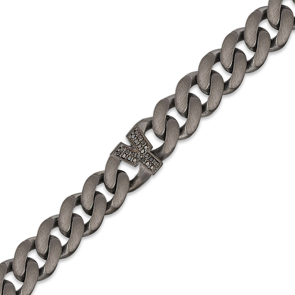 0.11 ct. Schwarz Diamantarmband