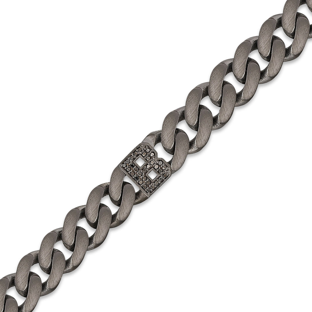 0.15 ct. Schwarz Diamantarmband
