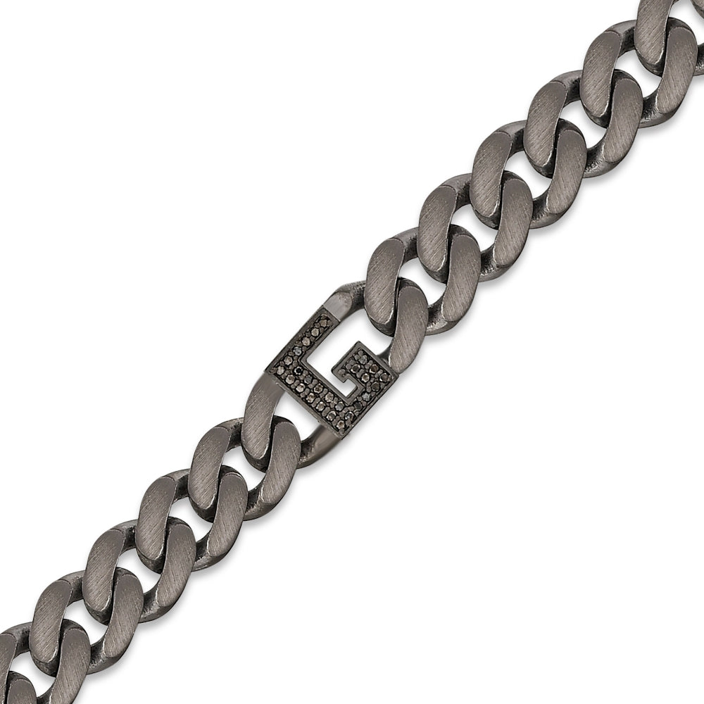 0.13 ct. Schwarz Diamantarmband